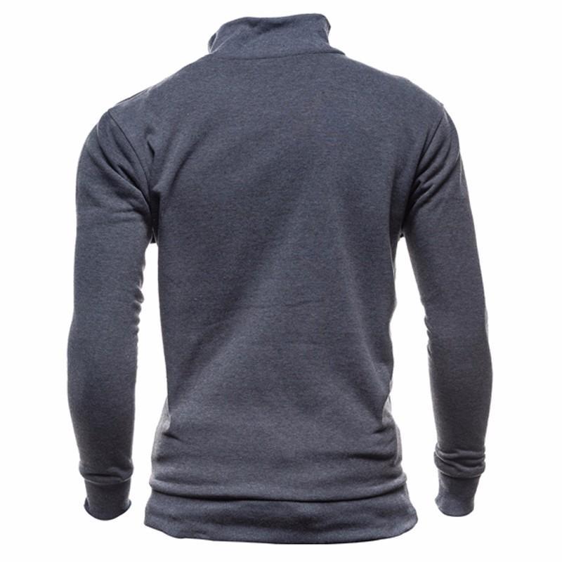 Turtleneck Full Zip Cardigan Mens Coat Sweater Men Fashion - Mammalook