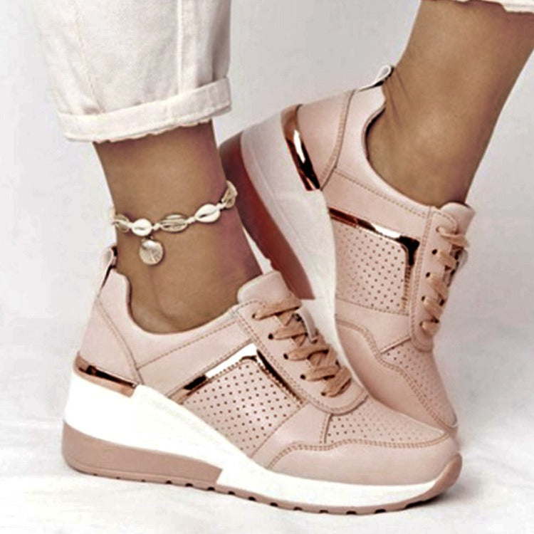 Europe and the United States large size sports new thick sole casual shoes strap mesh sports shoes - Mammalook