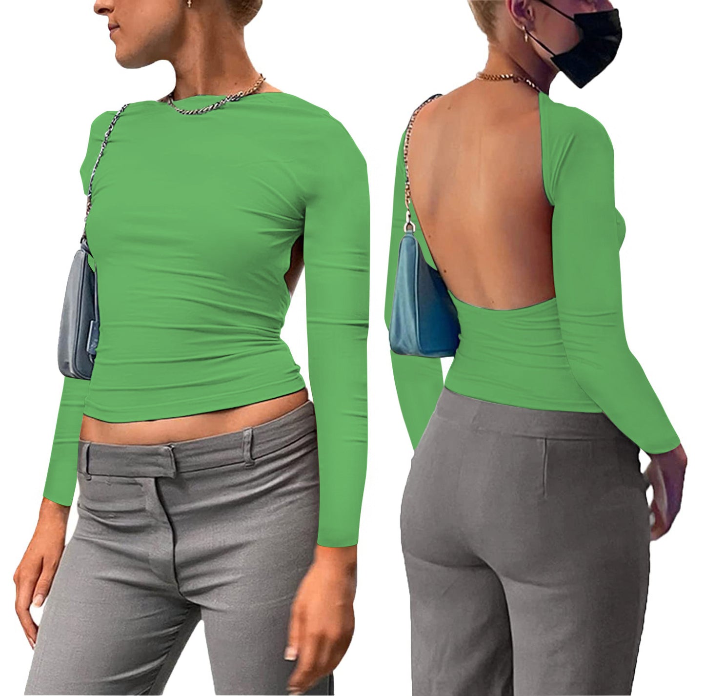 Multicolor Bobby Women's New Solid Two way Small Top - Mammalook