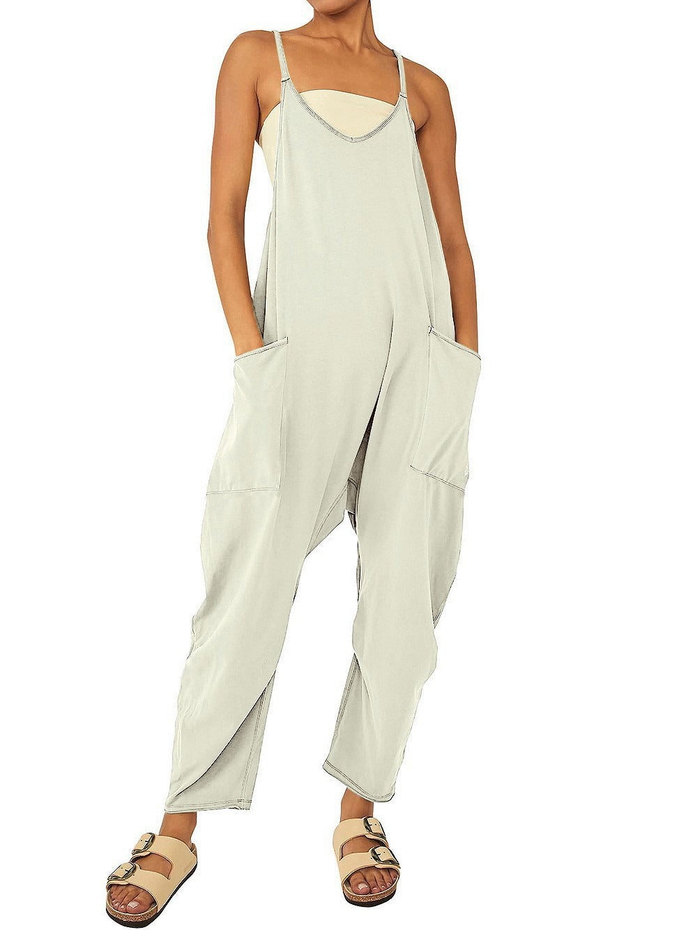 Backless Jumpsuit Ladies Girls Sports Causal Suit Custom Rompers Women Plus Size Jumpsu - Mammalook