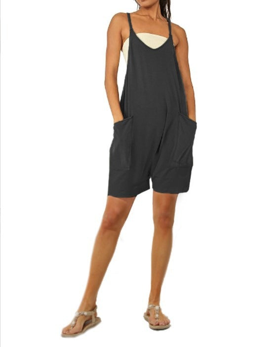 Backless Jumpsuit Ladies Girls Sports Causal Suit Custom Rompers Women Plus Size Jumpsu - Mammalook