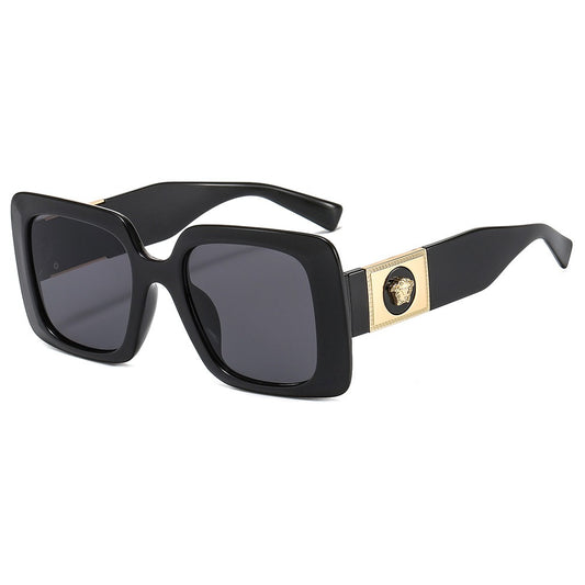 Fashionable and trendy sunglasses, internet celebrity, outdoor live streaming, sunglasses, floral box, two color glasses - Mammalook