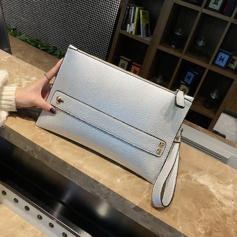 Clutch bag women's handbag Korean style women's bag clutch bag red dinner party bag envelope large capacity women's bag - Mammalook