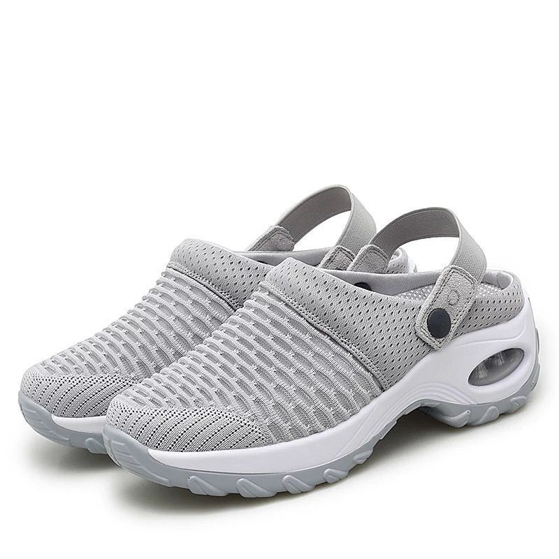Women's summer Korean mesh mesh slip-on sandals wear on both sides - Mammalook