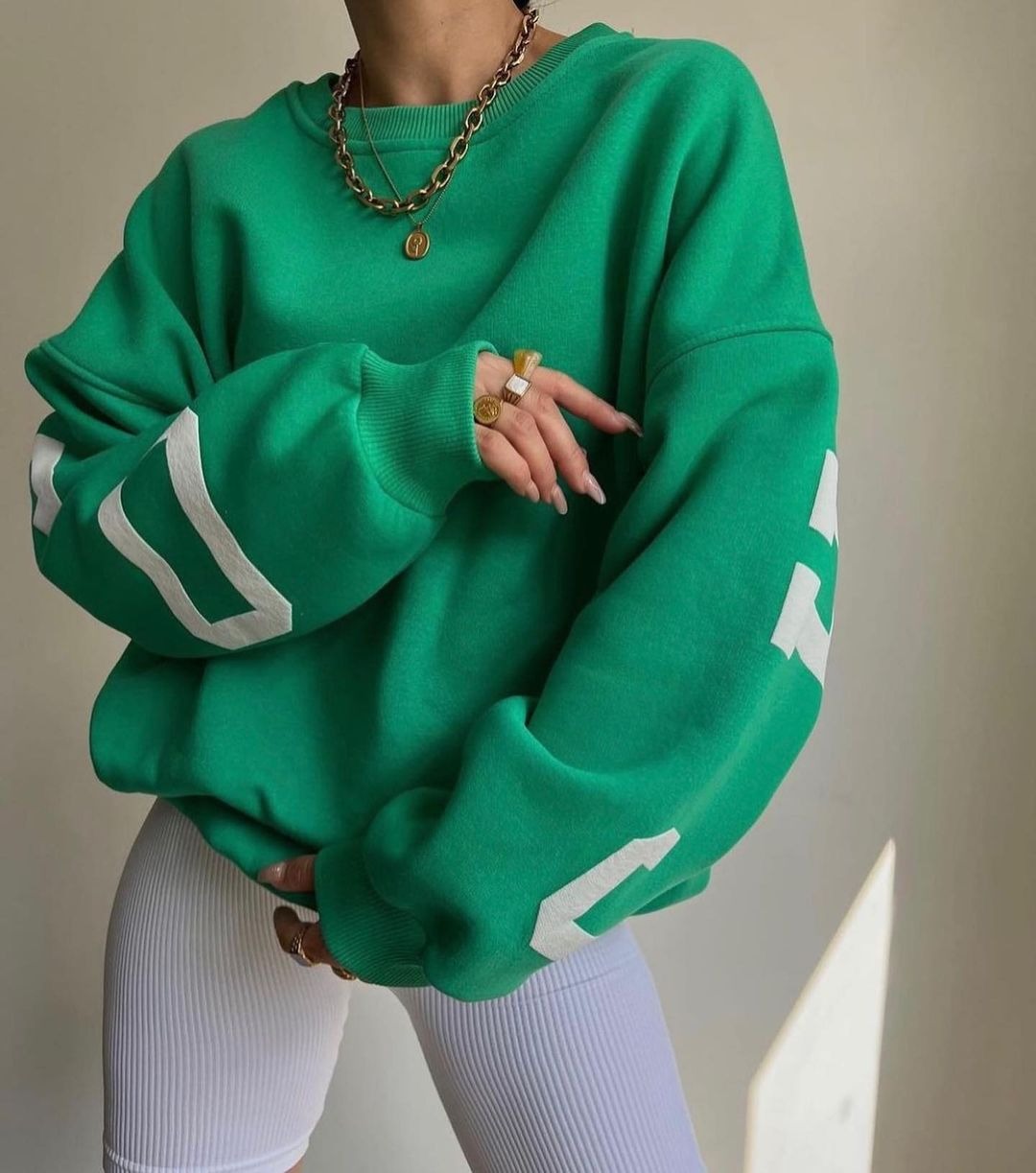 Casual Letters Print Sweatshirt Women Fashion Fleece Long Sleeve Loose Hoodies Y2k Streetwear Autumn Winter Lady Pullovers - Mammalook