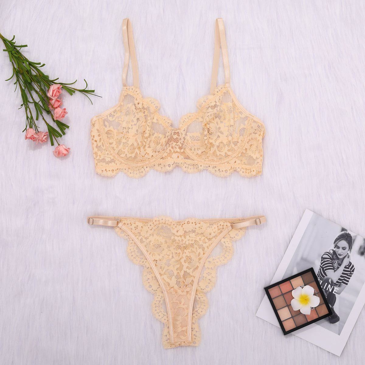 French style lingerie lace sexy suit - Mammalook