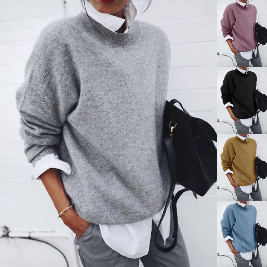 New autumn and winter cross-border European and American eBay Amazon knitted long sleeved pullover hoodie jacket for women - Mammalook