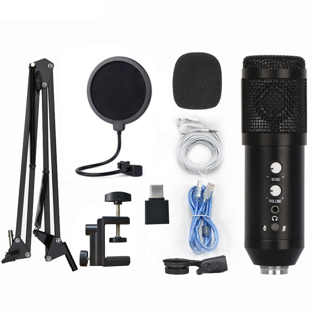 USB Condenser Microphone Mobile Computer Game Live Microphone Live Karaoke Conference Recording Microphone - Mammalook