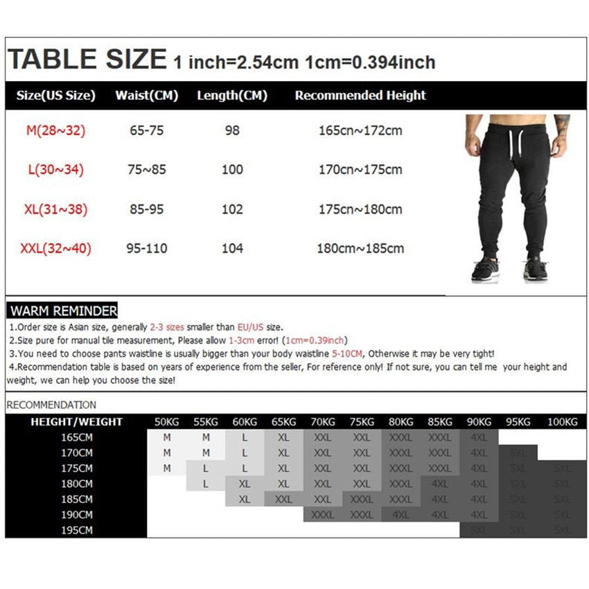 Mens Sweatpants - Joggers Workout Trousers
