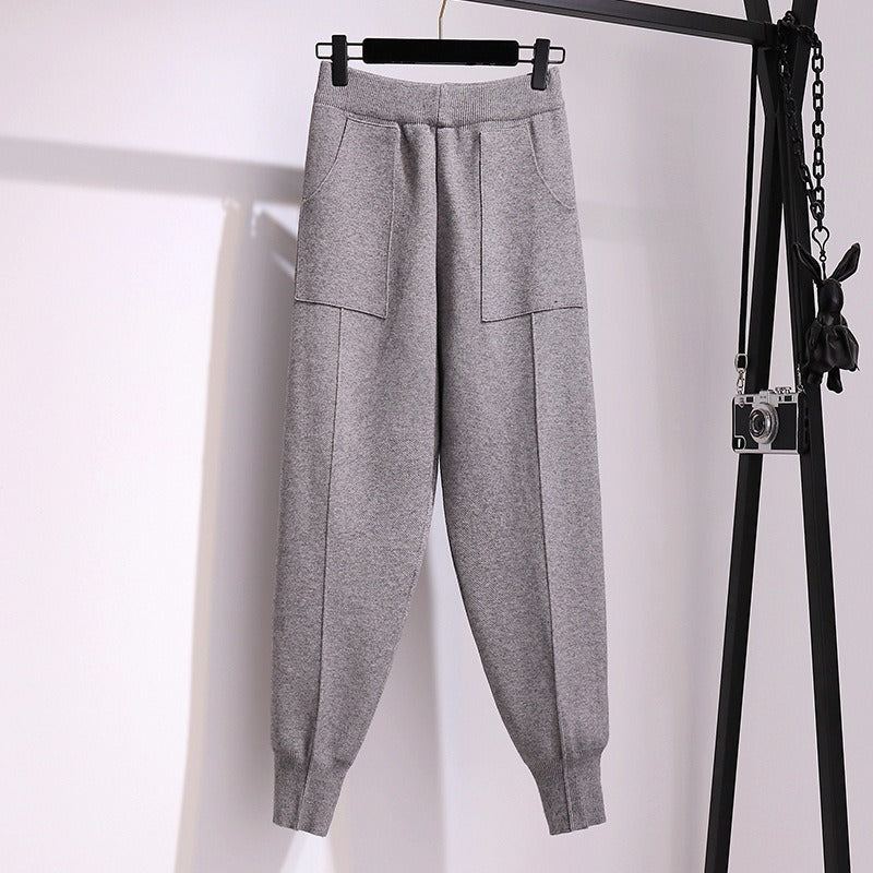 Hot sale fashion style textile fabric cotton comfortable high waist ladies girls wearing Women's Pants casual pants - Mammalook