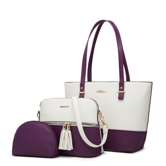 New Style Mother and Child Bag Atmosphere Three Piece Set One Shoulder Diagonal Straddle Handheld Women's Bag - Mammalook