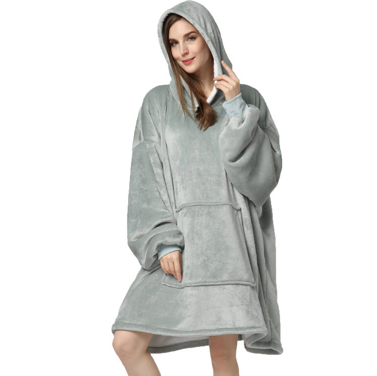 Pullover fleece jacket with hood outdoor - Mammalook