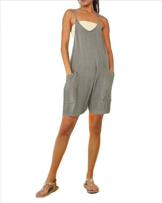 Backless Jumpsuit Ladies Girls Sports Causal Suit Custom Rompers Women Plus Size Jumpsu - Mammalook