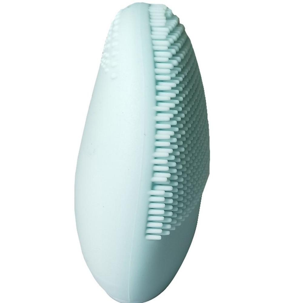 USB Facial Cleansing Brush Sonic Vibration Mini Face Cleaner Silicone Deep Pore Cleaning Electric Waterproof Massage - Mammalook