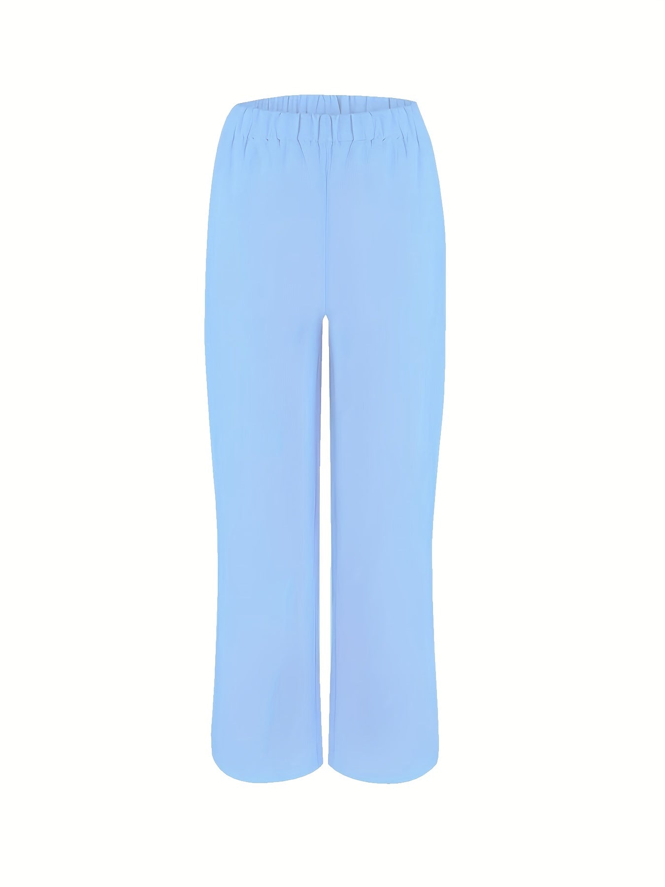 Solid Matching Two-piece Set, Casual Sleeveless Tank Top & Loose Pants Outfits, Women's Clothing - Mammalook
