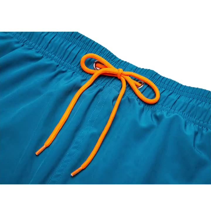 Mens Beach Pants, Zipper Pockets, 2 In 1 Swimming Pants, Mens Anti Embarrassment, Quick Drying, and Anti Splashing Solid Color Shorts - Mammalook