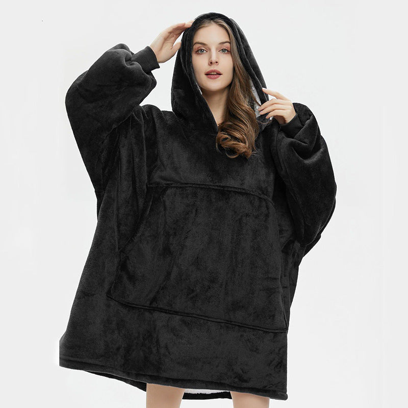 Pullover fleece jacket with hood outdoor - Mammalook