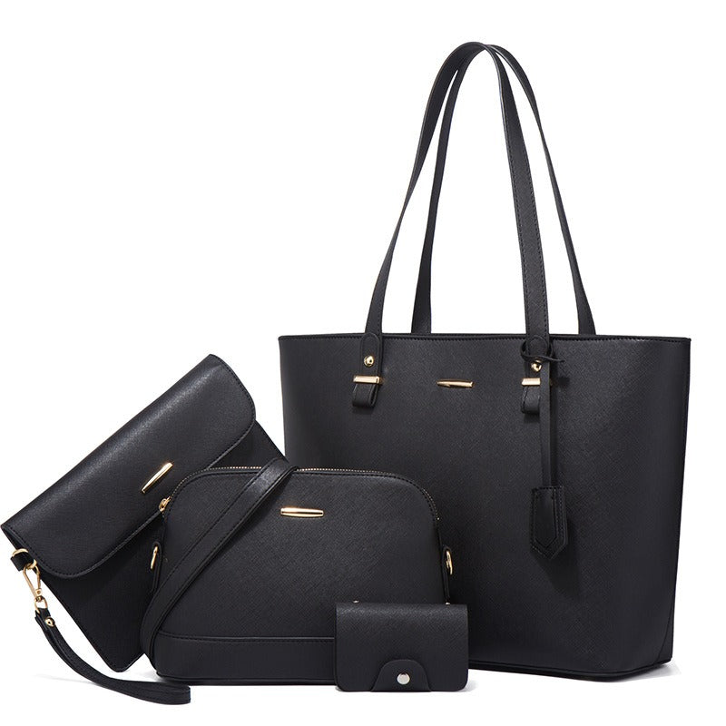 Trendy Women's Bag Retro Celebrity One Shoulder Handbag New High Capacity Fashion Cross Four Piece Set Mother Bag - Mammalook