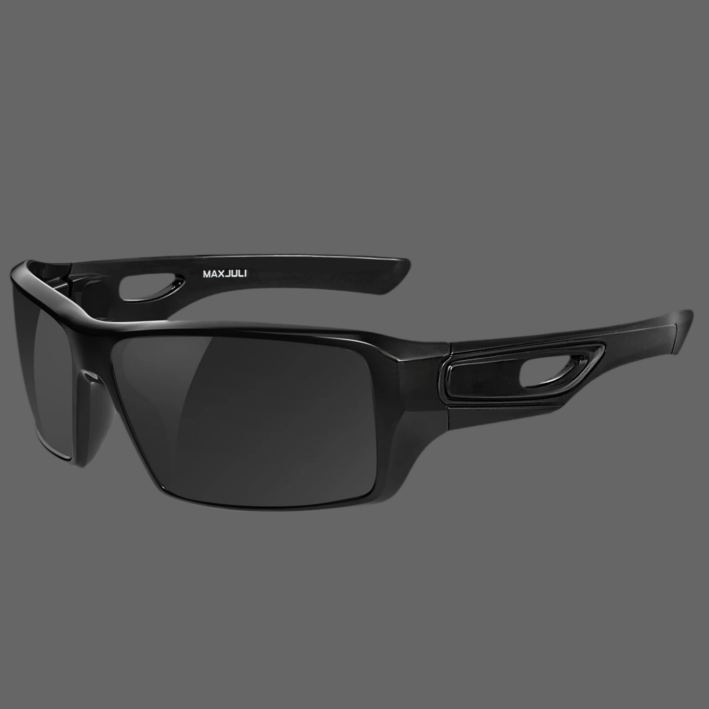 MAXJULI Polarized Wrap Around Sports Sunglasses for Big Heads Men Women UV400 Protection Sun Glasses 8232