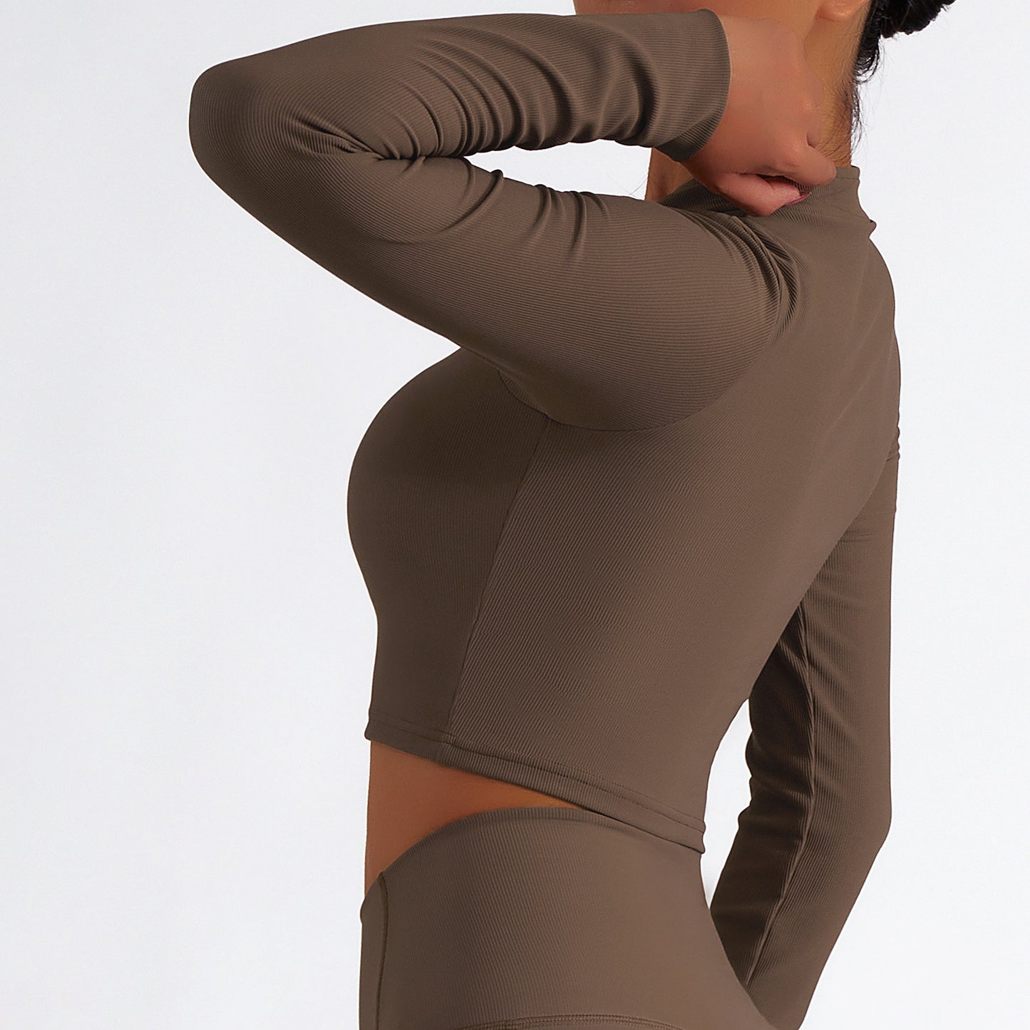 Stand Collar Zipper Long-Sleeved Yoga Clothes Female Quick Dry Exercise Running Fitness Tops Thin Slim High-Intensity Sportswear - Mammalook