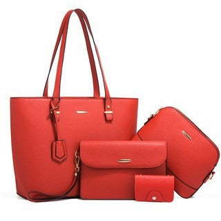 Trendy Women's Bag Retro Celebrity One Shoulder Handbag New High Capacity Fashion Cross Four Piece Set Mother Bag - Mammalook