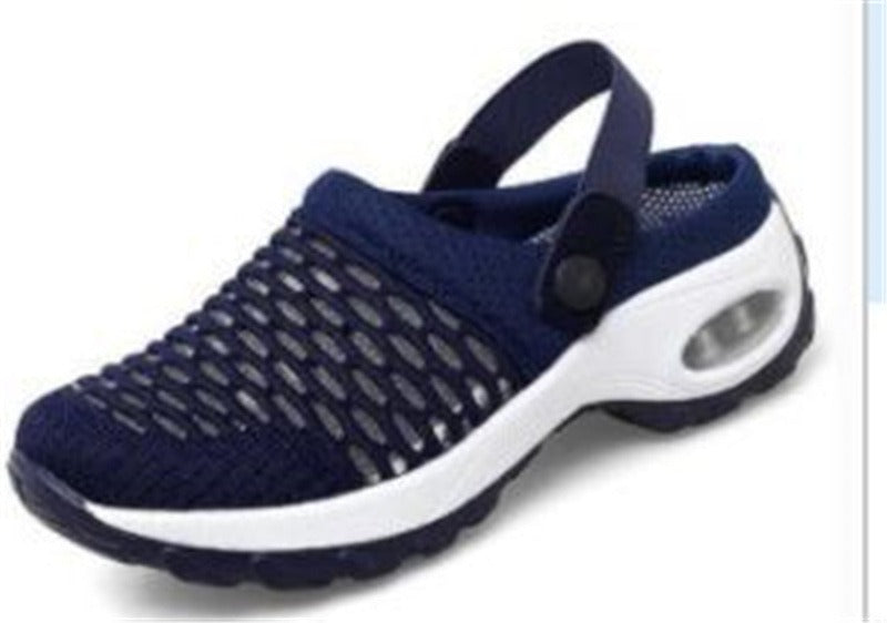 Women's summer Korean mesh mesh slip-on sandals wear on both sides - Mammalook