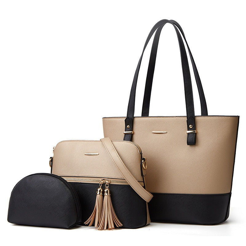 New Style Mother and Child Bag Atmosphere Three Piece Set One Shoulder Diagonal Straddle Handheld Women's Bag - Mammalook
