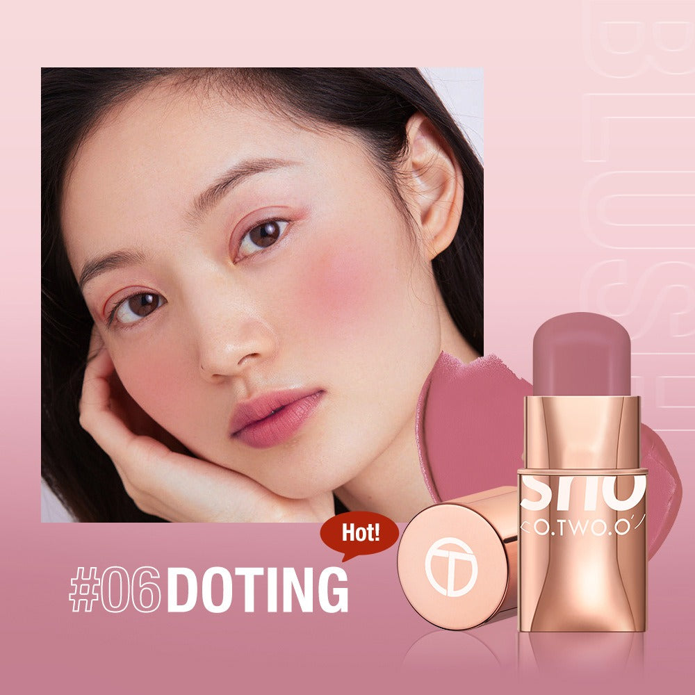 Vigorous and smooth powder blusher cream can improve the appearance and highlight the natural nude makeup powder blusher stick makeup SC049 - Mammalook