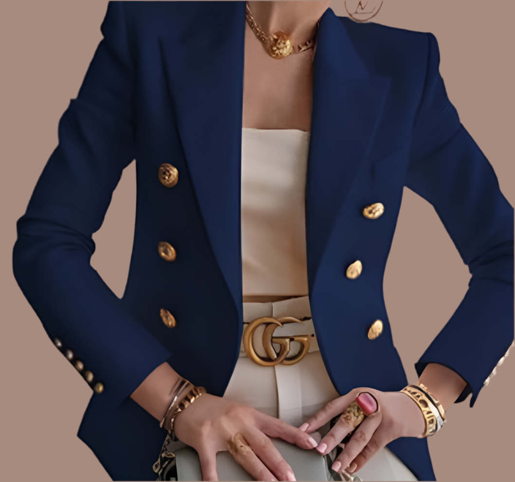 Solid Color Fashion Casual Suit Short Coat for Women
