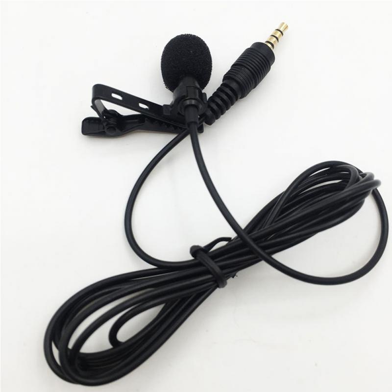 VOXLINK 3.5 mm Microphone Clip Tie Collar for Mobile Phone Speaking in Lecture 1.5m/3m Bracket Clip Vocal Audio Lapel Microphone - Mammalook