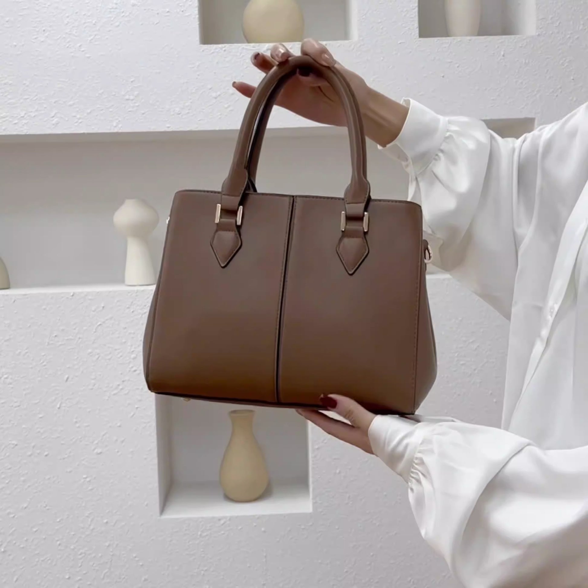 New Korean Women's Bag Ladies Bag European and American Fashion Medium Handbag Women's Handbag - Mammalook