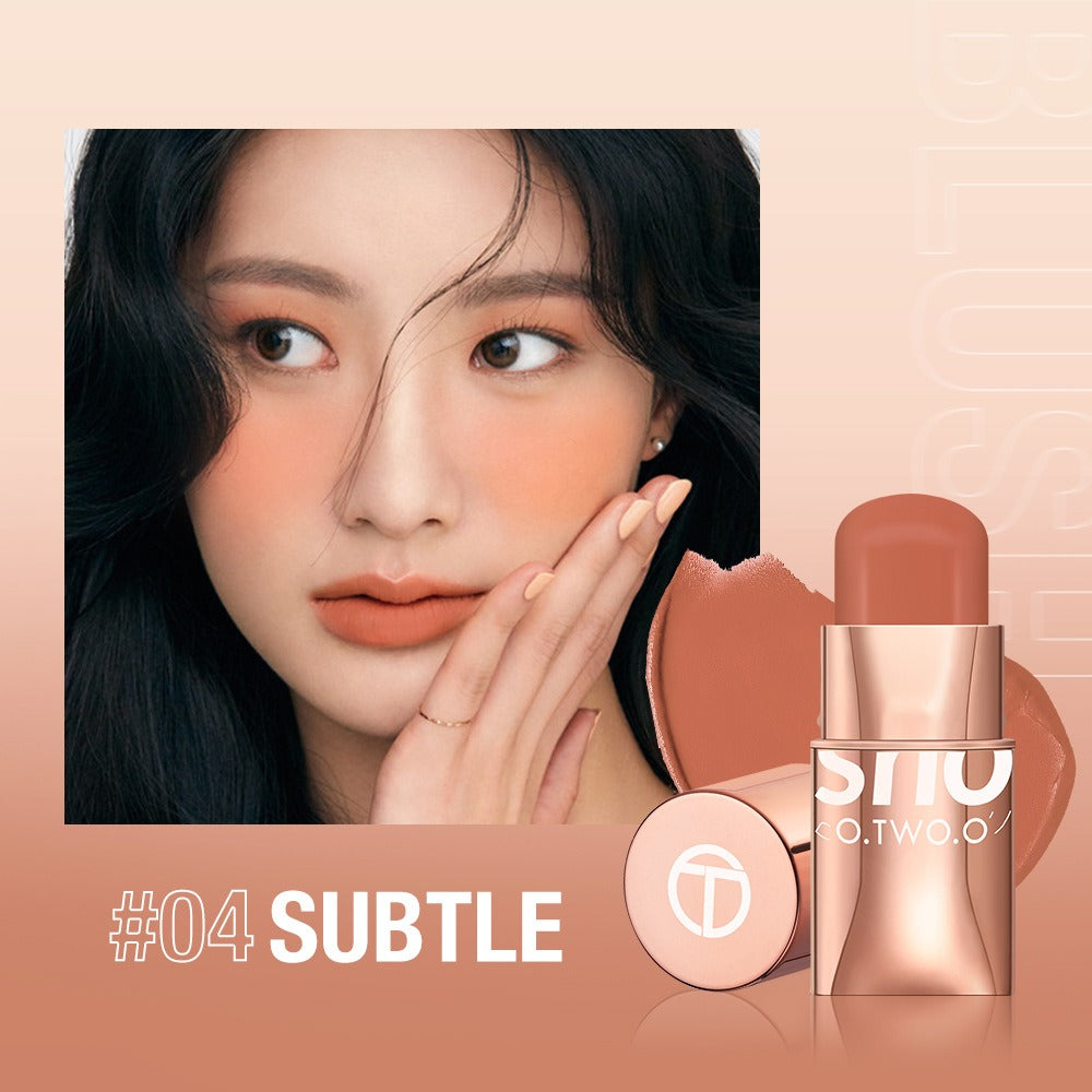 Vigorous and smooth powder blusher cream can improve the appearance and highlight the natural nude makeup powder blusher stick makeup SC049 - Mammalook