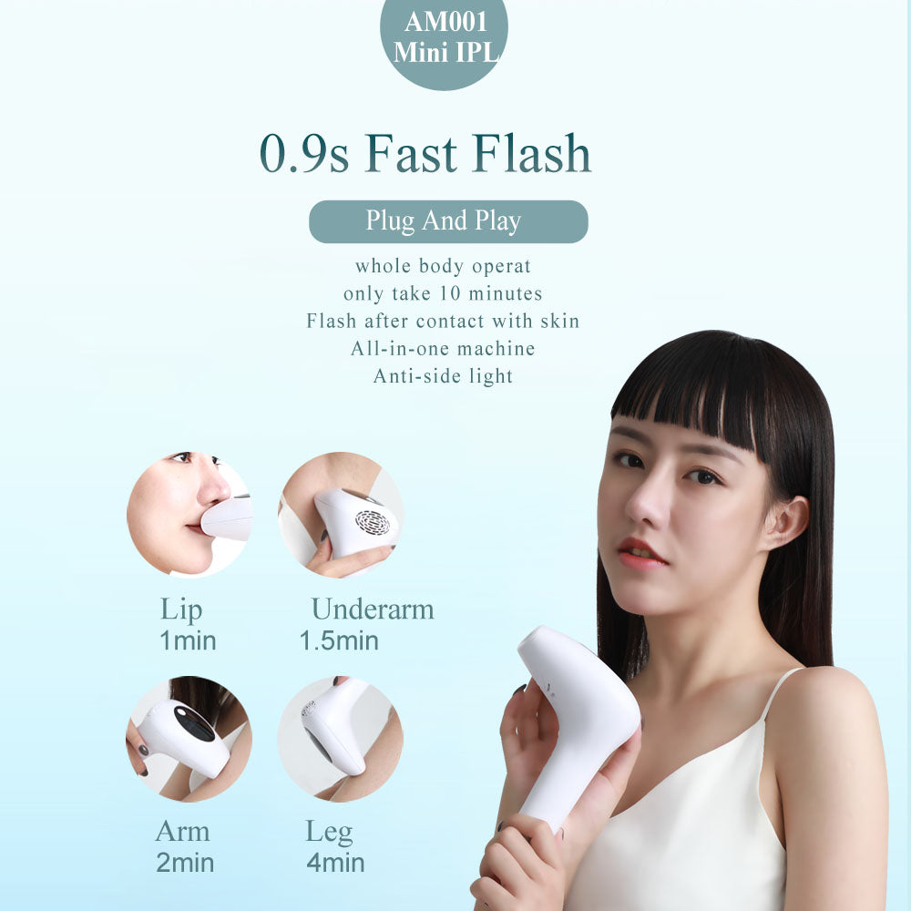 Laser Hair Removal Instrument Lip Axillary Private Pubic Hair Shaver Photon Permanent Household Ice Point Hair Removal Device - Mammalook
