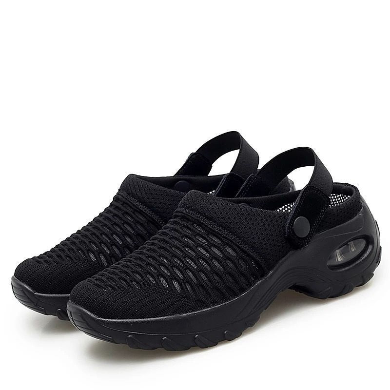 Women's summer Korean mesh mesh slip-on sandals wear on both sides - Mammalook