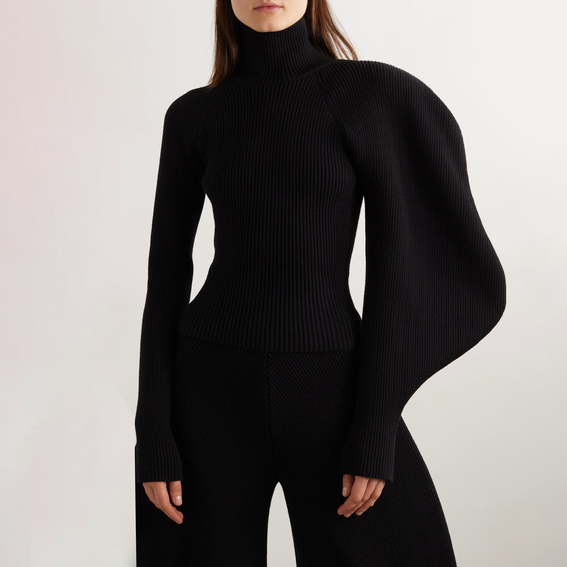 Women's Solid Color Knitted Sweater - Mammalook