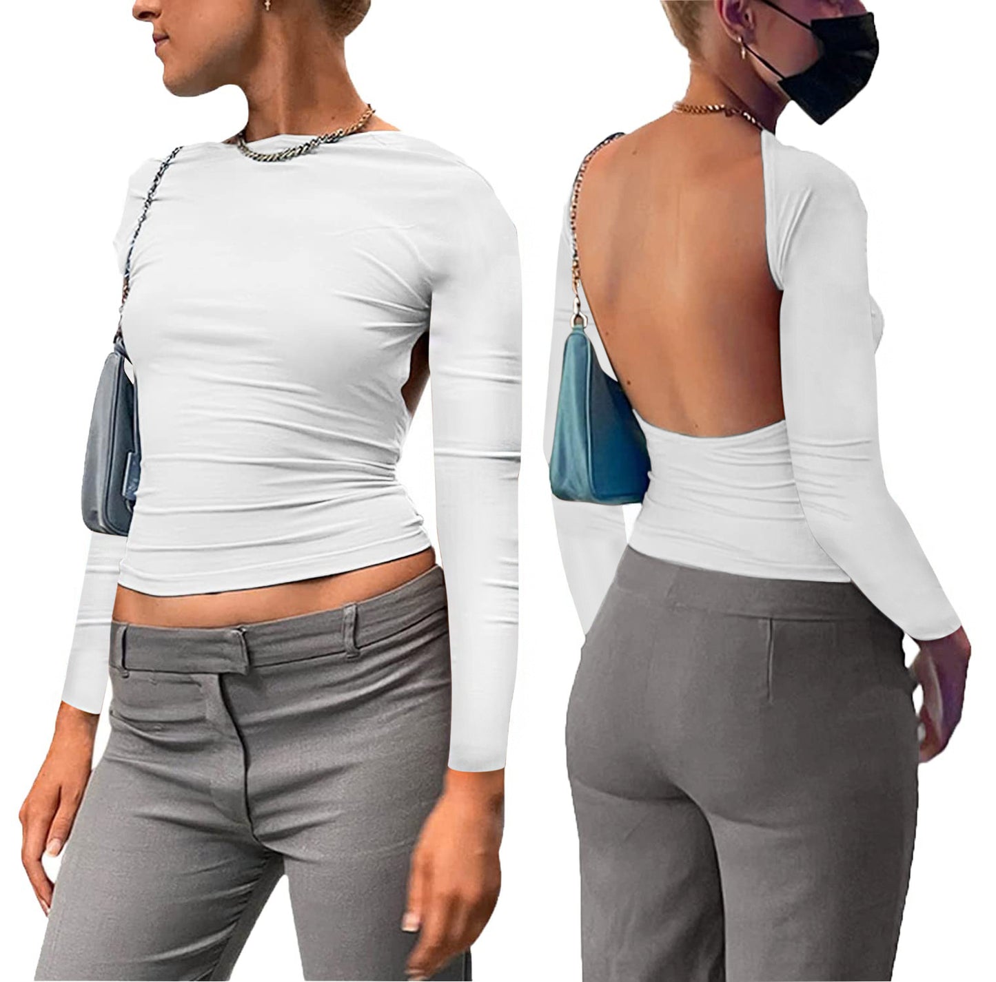 Multicolor Bobby Women's New Solid Two way Small Top - Mammalook