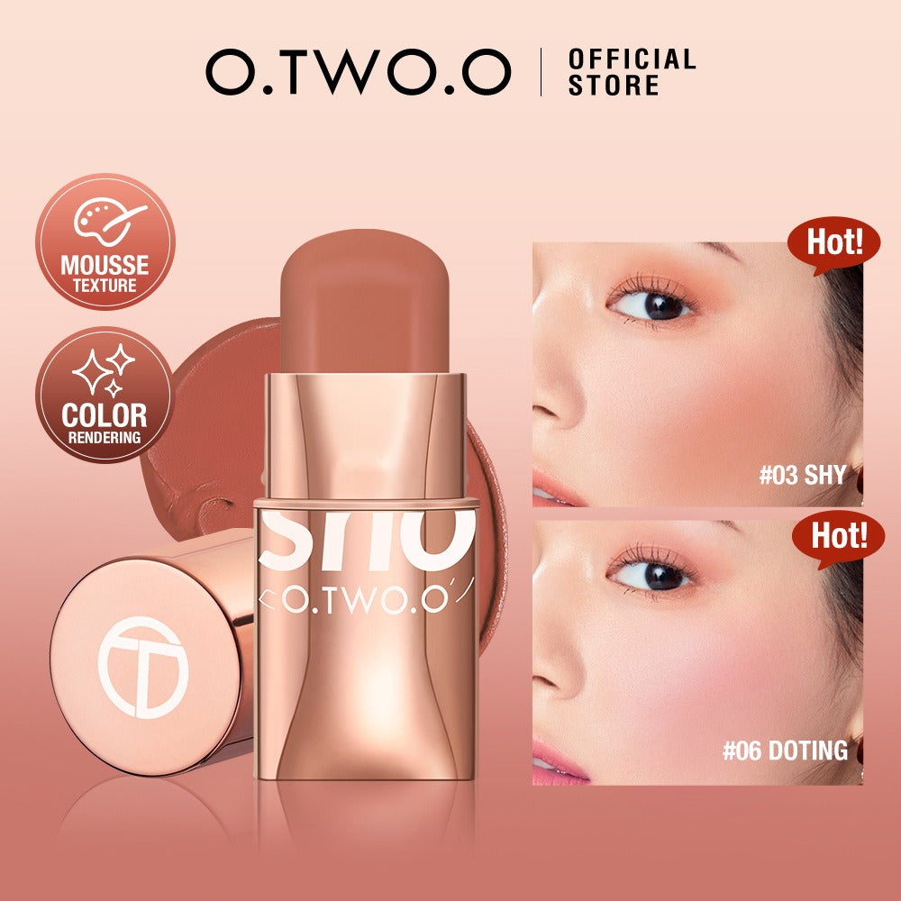 Vigorous and smooth powder blusher cream can improve the appearance and highlight the natural nude makeup powder blusher stick makeup SC049 - Mammalook
