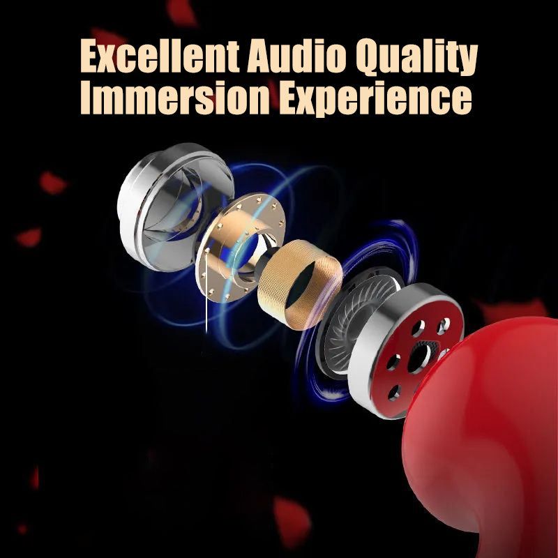 New Goddess Lipstick Headset TWS Wireless Bluetooth Headset Binaural Sports In-Ear Noise-Cancelling Macaron Headset - Mammalook
