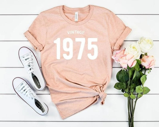 T-shirt VINTAGE 1975 - Short Sleeves