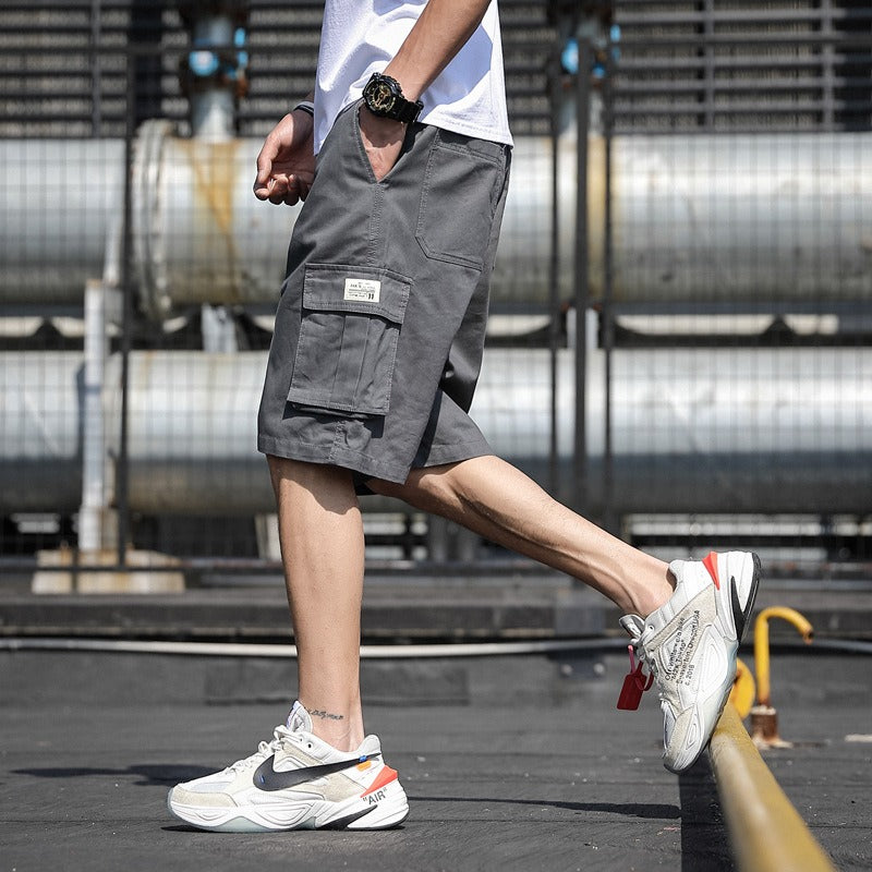 Mens Mens New Summer Shorts Sports Pants Trend Beach Pants Students Cargo Pants - Mammalook