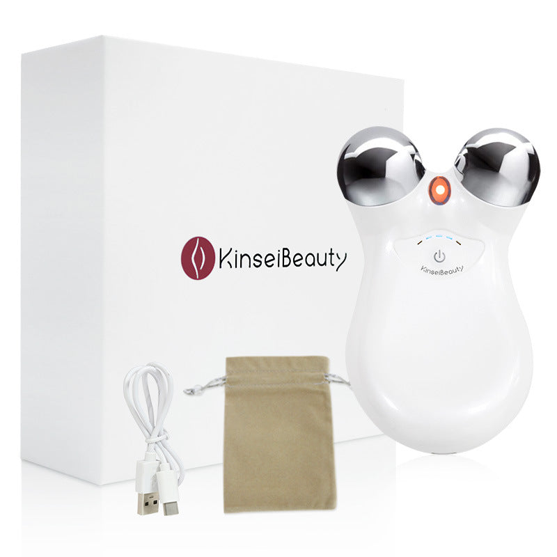 Face Micro Current Household Beauty Instrument Micro Current Second-Generation Beauty Instrument Roller Instrument 3D Lifting And Tightening Facial Beauty Instrument - Mammalook