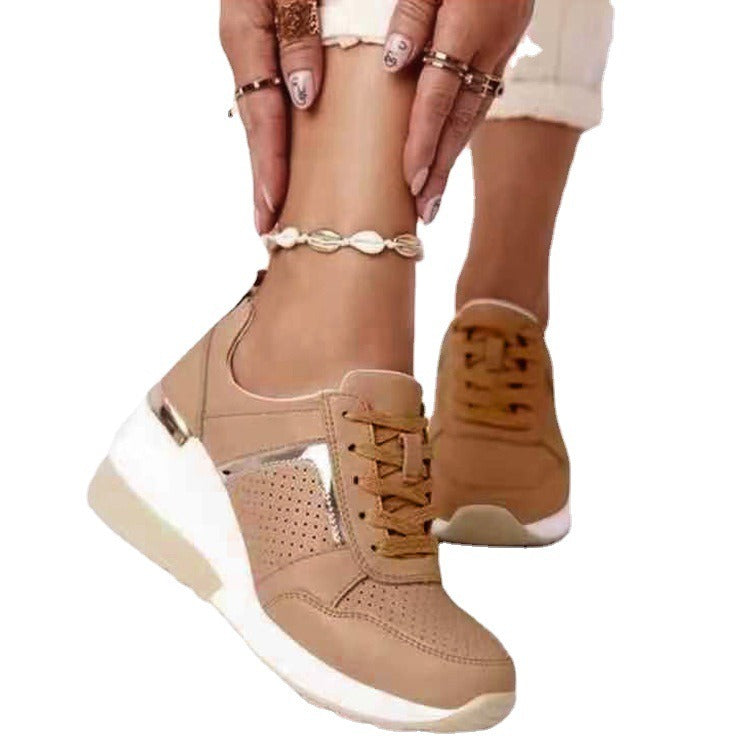Europe and the United States large size sports new thick sole casual shoes strap mesh sports shoes - Mammalook