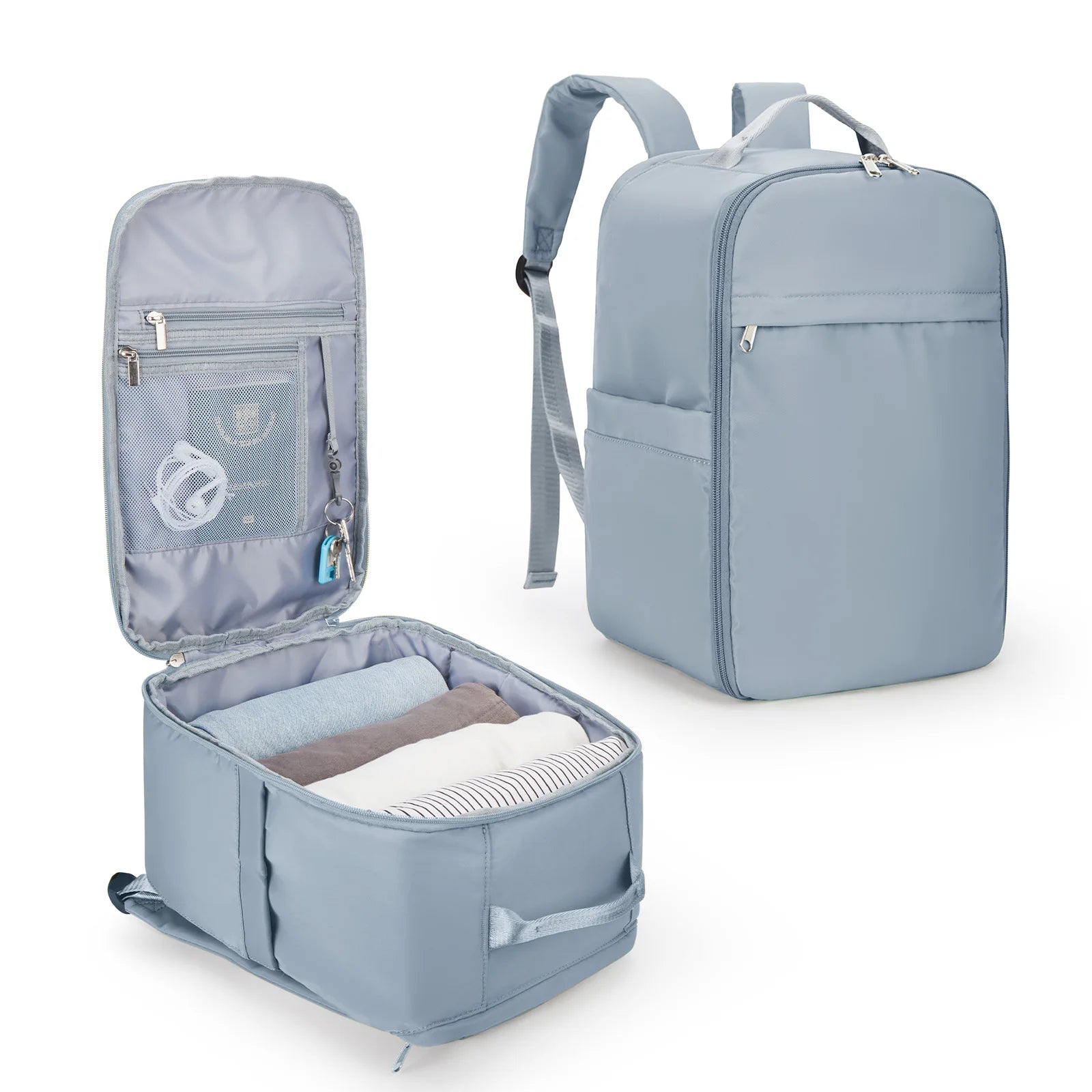 Ryanair Backpack 40x20x25 Cabin Bag, Hand Luggage Travel Backpack for Easyjet Cabin Bag 45x36x20, Laptop Backpack for Women/Men - Mammalook