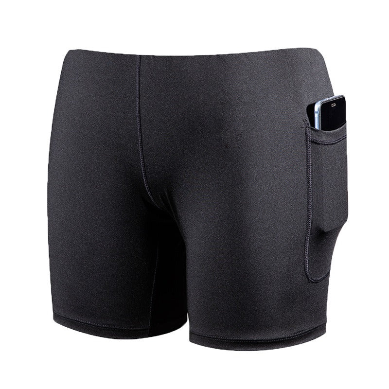 Mens Beach Pants, Zipper Pockets, 2 In 1 Swimming Pants, Mens Anti Embarrassment, Quick Drying, and Anti Splashing Solid Color Shorts - Mammalook