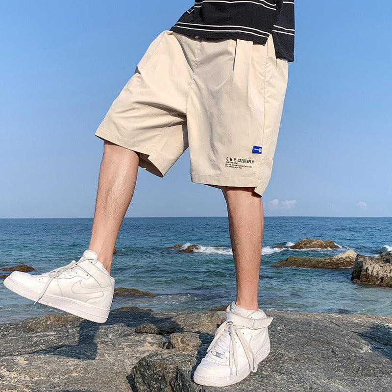 Ice Silk Shorts Mens Summer Thin Outwear Quick Drying Casual Pants Mens Five Point Trend Beach Basketball Sports Pants - Mammalook