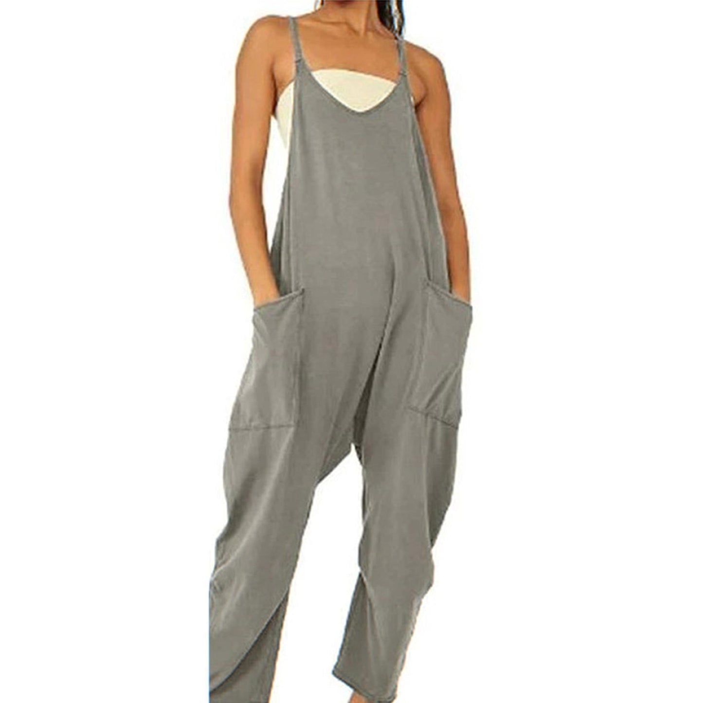 Backless Jumpsuit Ladies Girls Sports Causal Suit Custom Rompers Women Plus Size Jumpsu - Mammalook