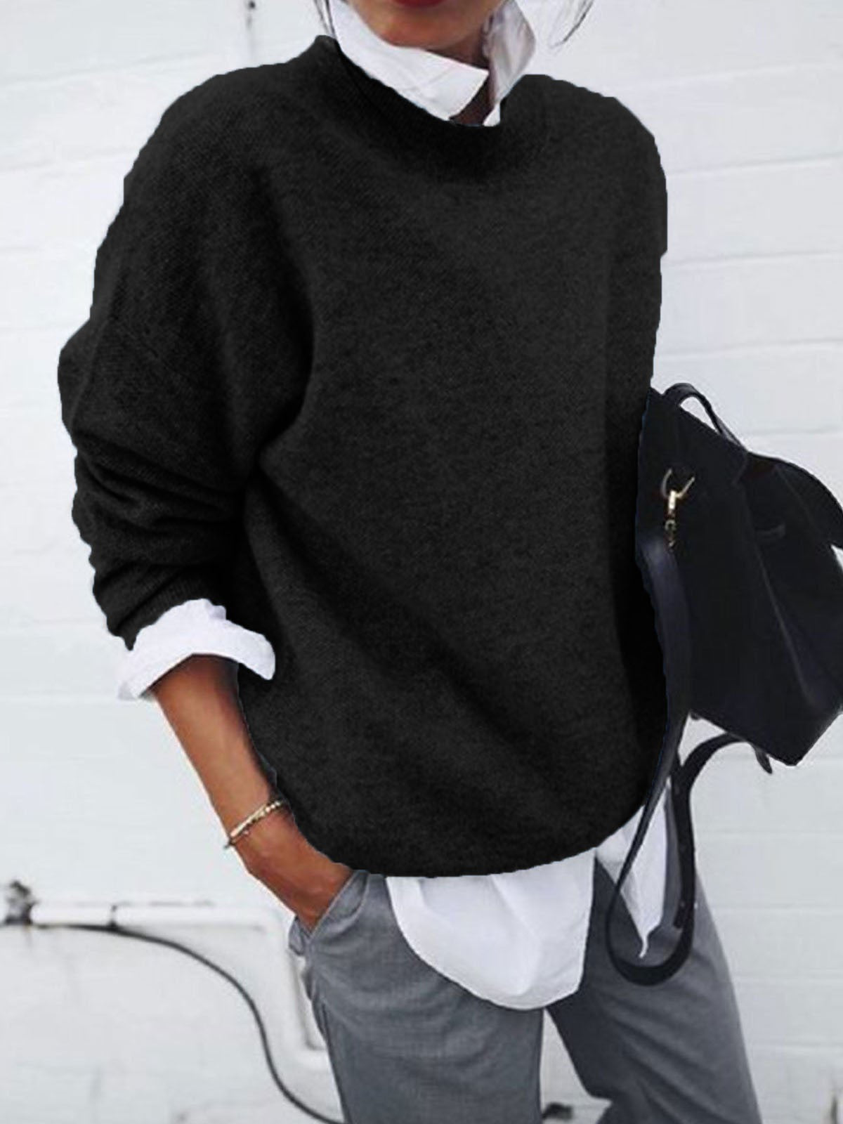 New autumn and winter cross-border European and American eBay Amazon knitted long sleeved pullover hoodie jacket for women - Mammalook