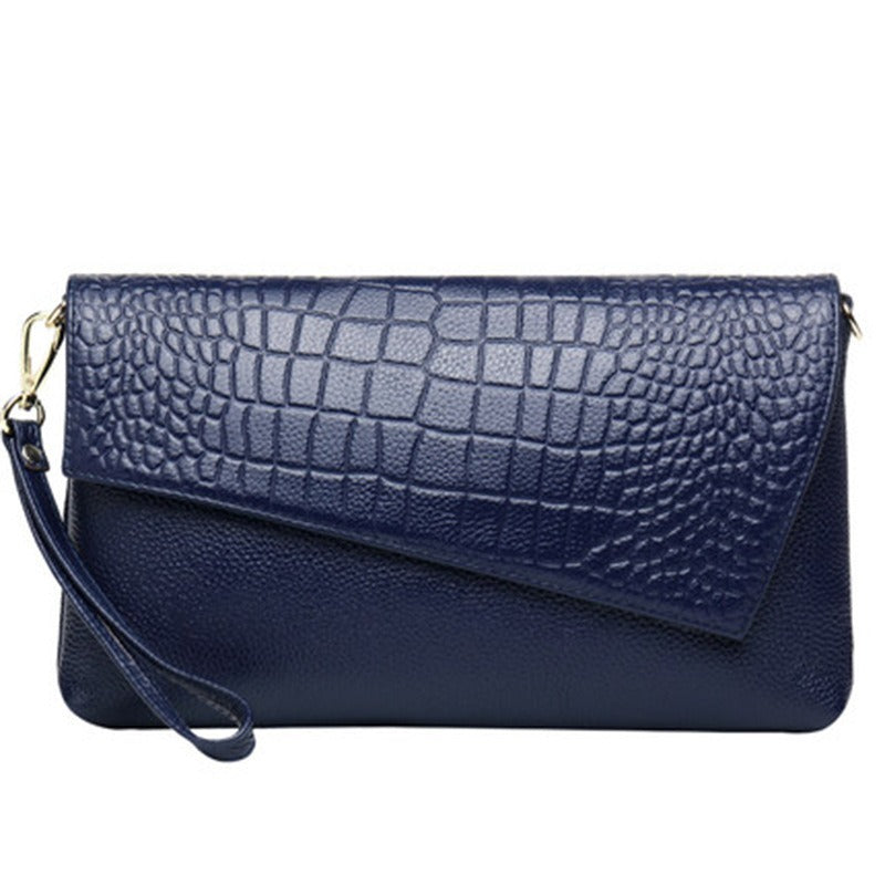 Litchi grain top layer cowhide fashion Shoulder bag Multifunctional leather Clutch bag Large capacity crossbody bags for women - Mammalook
