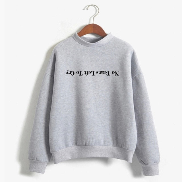 Ariana Grande "No Tears Left to Cry" Hoodie – Women's Harajuku Print Pullover - Mammalook