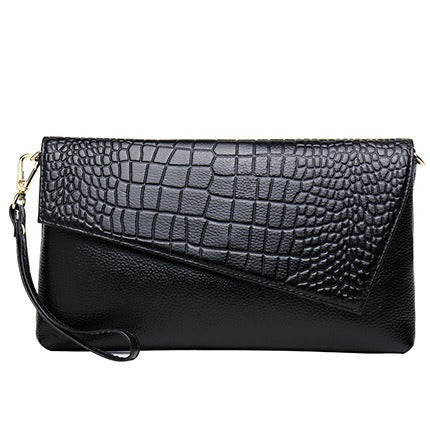 Litchi grain top layer cowhide fashion Shoulder bag Multifunctional leather Clutch bag Large capacity crossbody bags for women - Mammalook